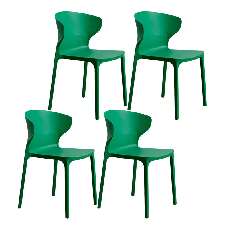 Sedia da pranzo in plastica scandinava cucina in plastica sedia laterale