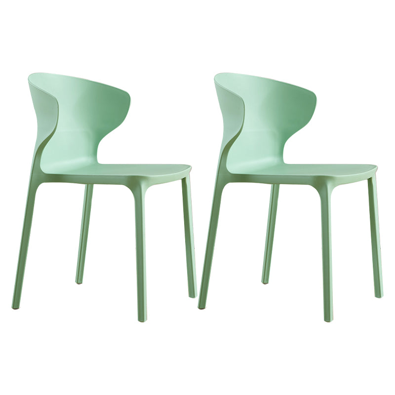 Sedia da pranzo in plastica scandinava cucina in plastica sedia laterale