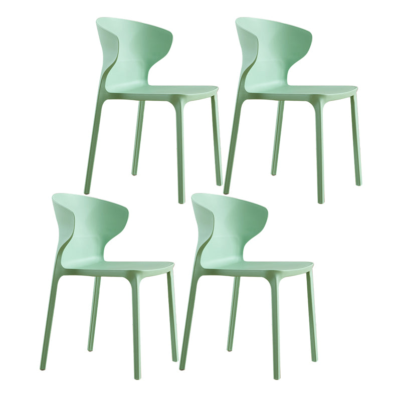 Sedia da pranzo in plastica scandinava cucina in plastica sedia laterale