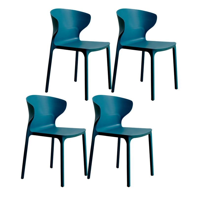 Sedia da pranzo in plastica scandinava cucina in plastica sedia laterale