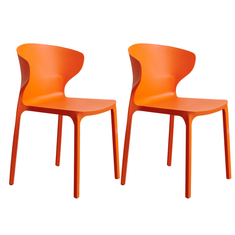 Sedia da pranzo in plastica scandinava cucina in plastica sedia laterale