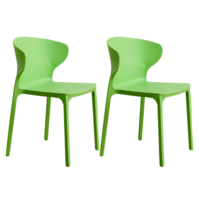 Sedia da pranzo in plastica scandinava cucina in plastica sedia laterale