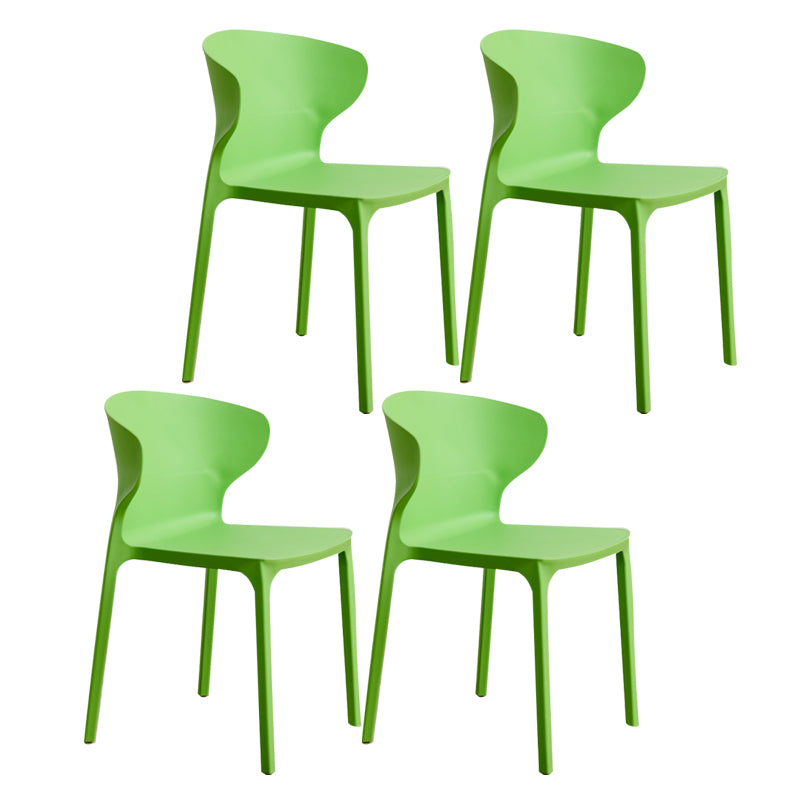 Sedia da pranzo in plastica scandinava cucina in plastica sedia laterale