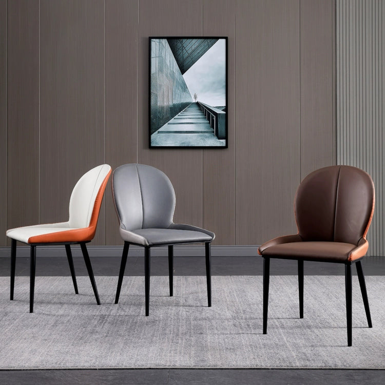 Metal moderno de la cocina del estilo que cena el Wingback de las sillas que cena la silla lateral del brazo