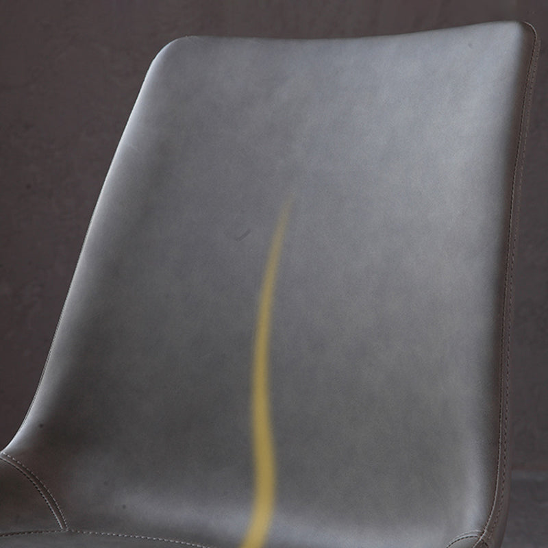Sillas de comedor de metal contemporáneas que cenan sillas laterales sin brazos para la cocina