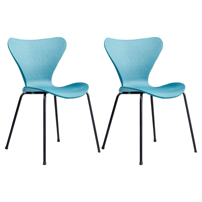 Sedie da pranzo e accento contemporanee sedia a retro solido interno per patio