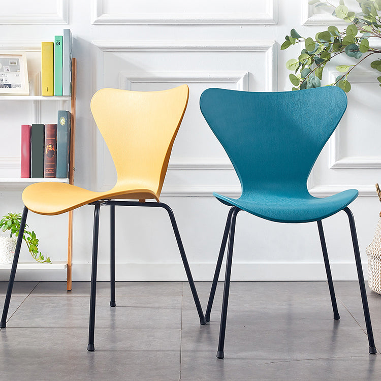 Sedie da pranzo e accento contemporanee sedia a retro solido interno per patio
