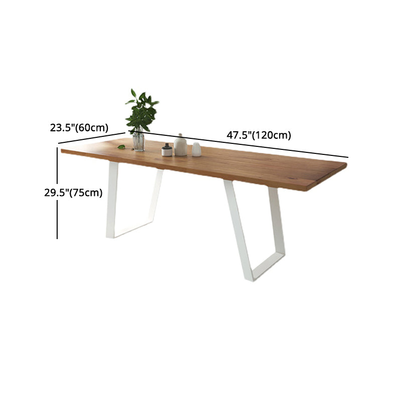 1/2/3/4 pezzi set da pranzo industriale in legno di pino con set di dinette da tavolo rettangolo