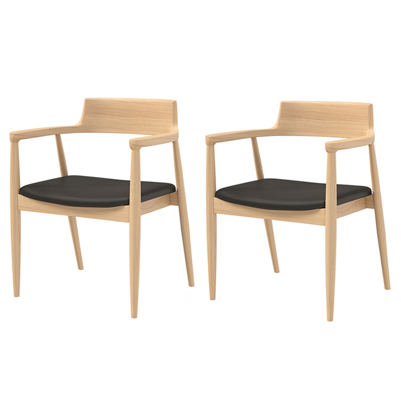 Modern 1/2/4/5 Pieces Dining Set Solid Wood Rectangle Dining Table with Chairs