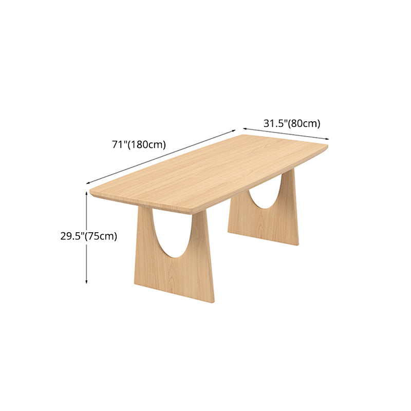 Modern 1/2/4/5 Pieces Dining Set Solid Wood Rectangle Dining Table with Chairs
