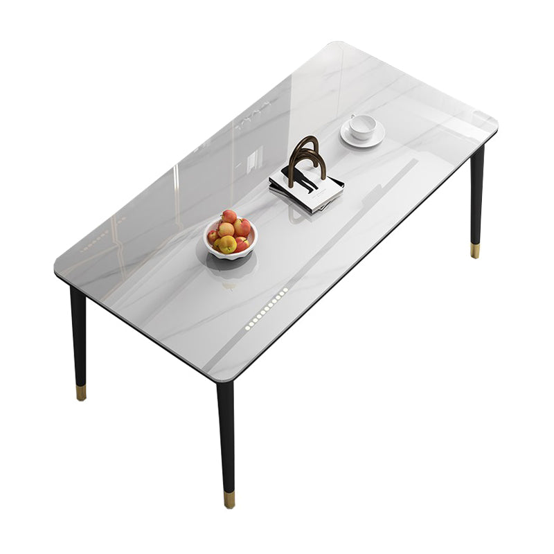 Glam 1/2/5/7 Pieces Dining Set Rectangle Dining Room Set with 4 Legs