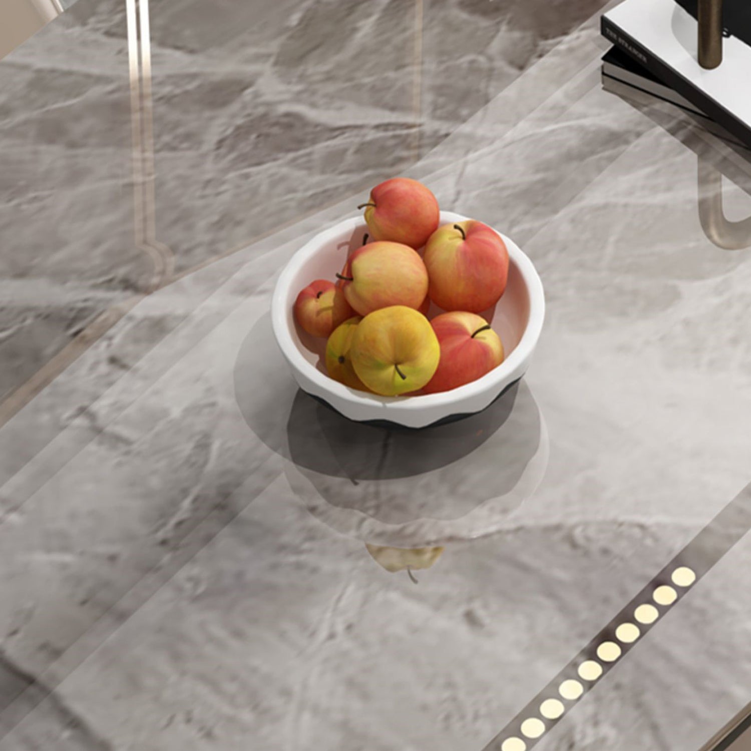 Glam 1/2/5/7 Pieces Dining Set Rectangle Dining Room Set with 4 Legs