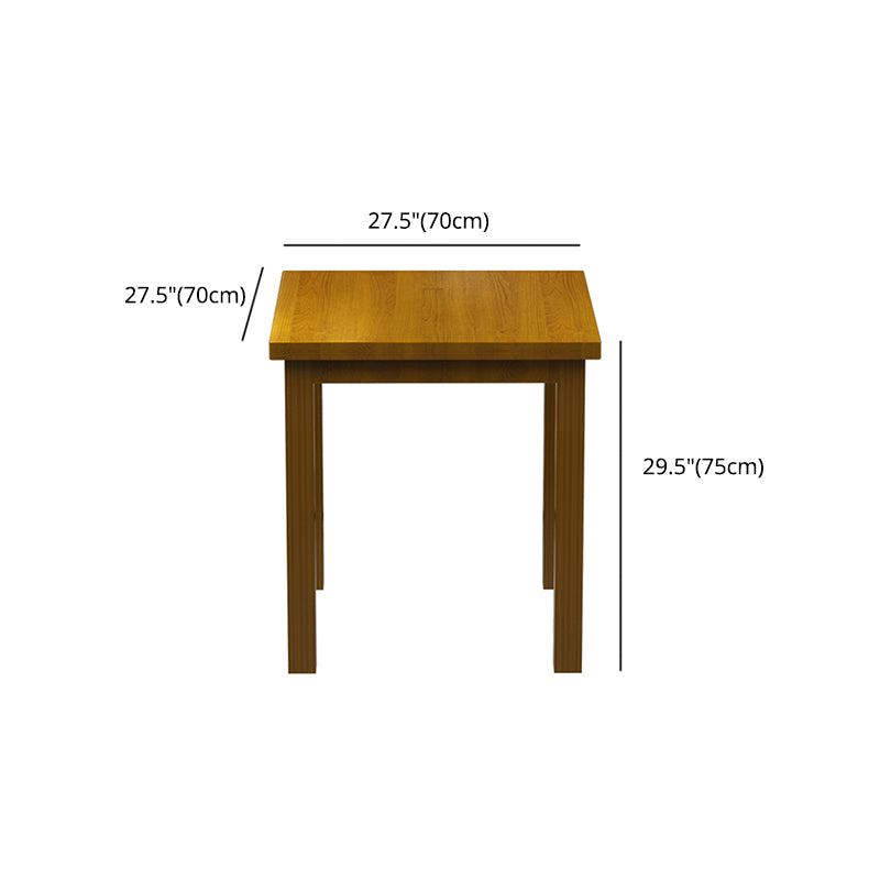 1/3/5 Pcs Pine Wood Industrial Dining Set with Wooden Table and Chairs Dinette Set