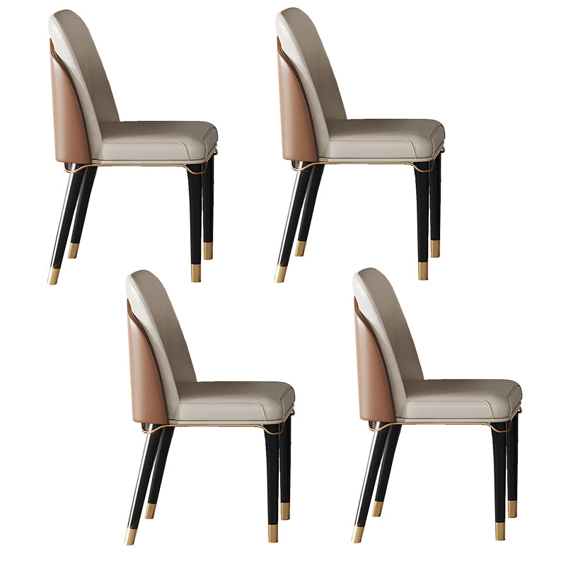 Designer Style 1/4/7 Pieces Dining Set Sintered Stone Dining Table with Leather Chairs