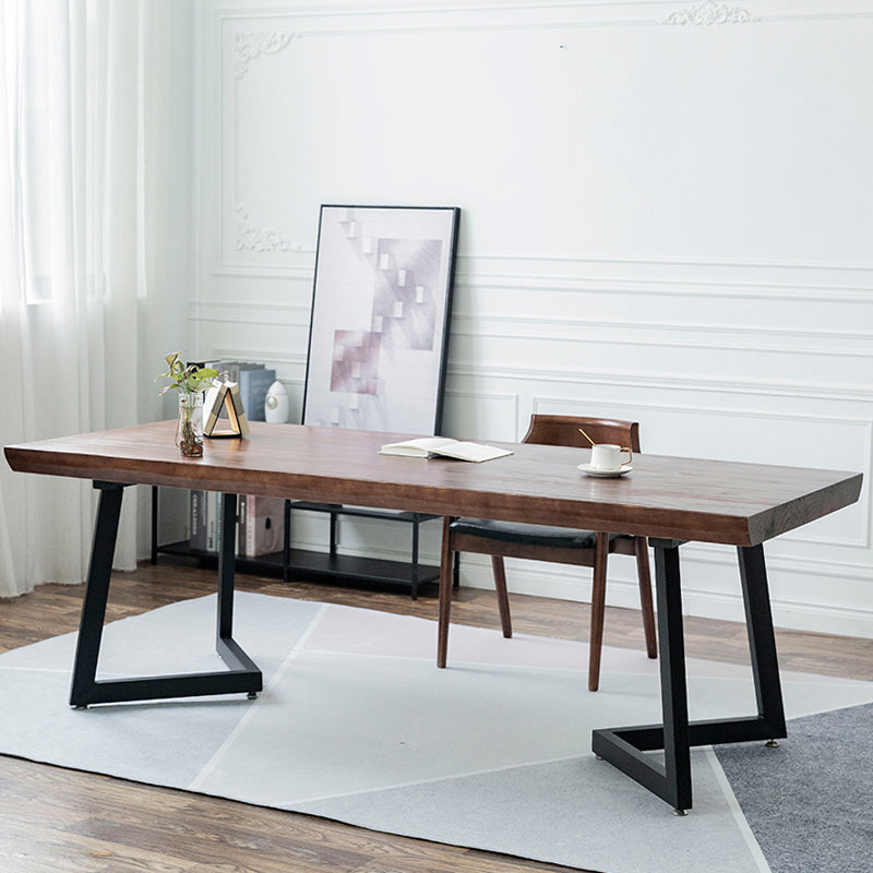 1/2/3/4 Pcs Metal Industrial Dining Set with Pine Wood Top Table Dinette Set