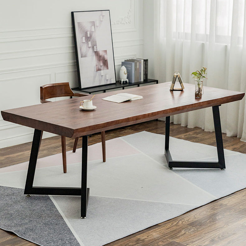 1/2/3/4 Pcs Metal Industrial Dining Set with Pine Wood Top Table Dinette Set