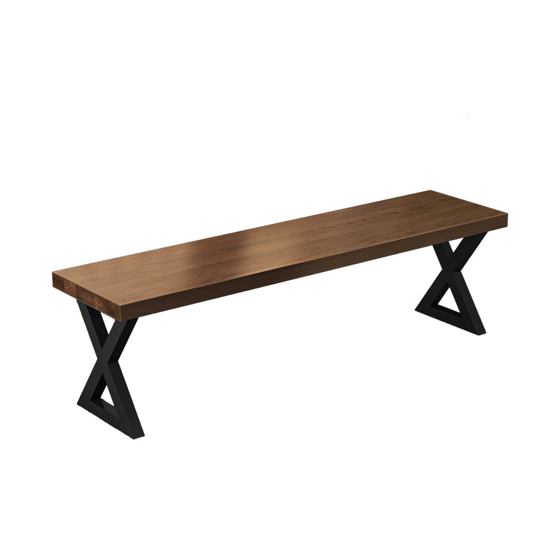 1/3/4/5 Pcs Metal Industrial Dining Set with Rectangle Table Dinette Set with Wooden Bench