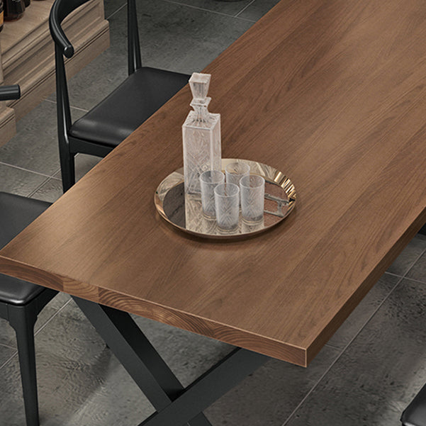 1/3/4/5 Pcs Metal Industrial Dining Set with Rectangle Table Dinette Set with Wooden Bench