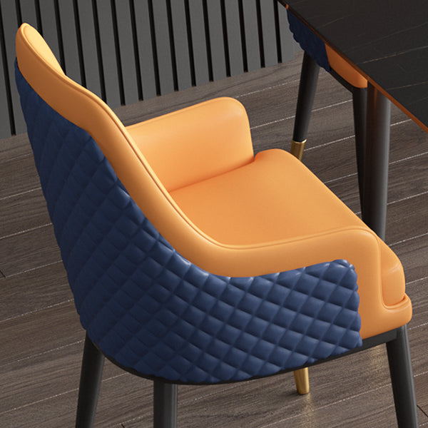 Nordic 1/2/5/7 Pieces Dining Set Sintered Stone Dining Table with Leather Chairs