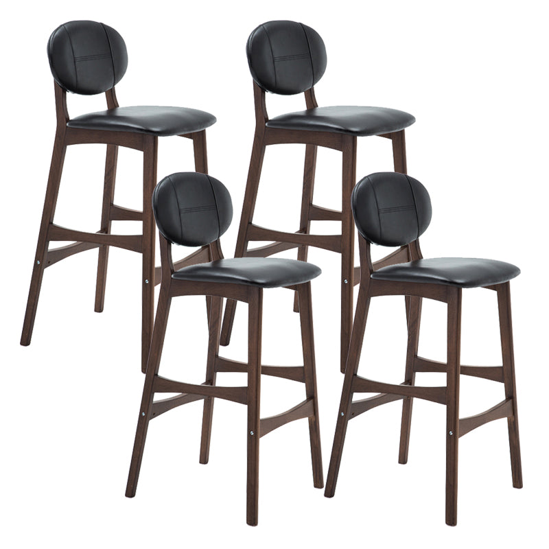 Scandinavia in stile da bar gambe in legno piena per la cucina bar