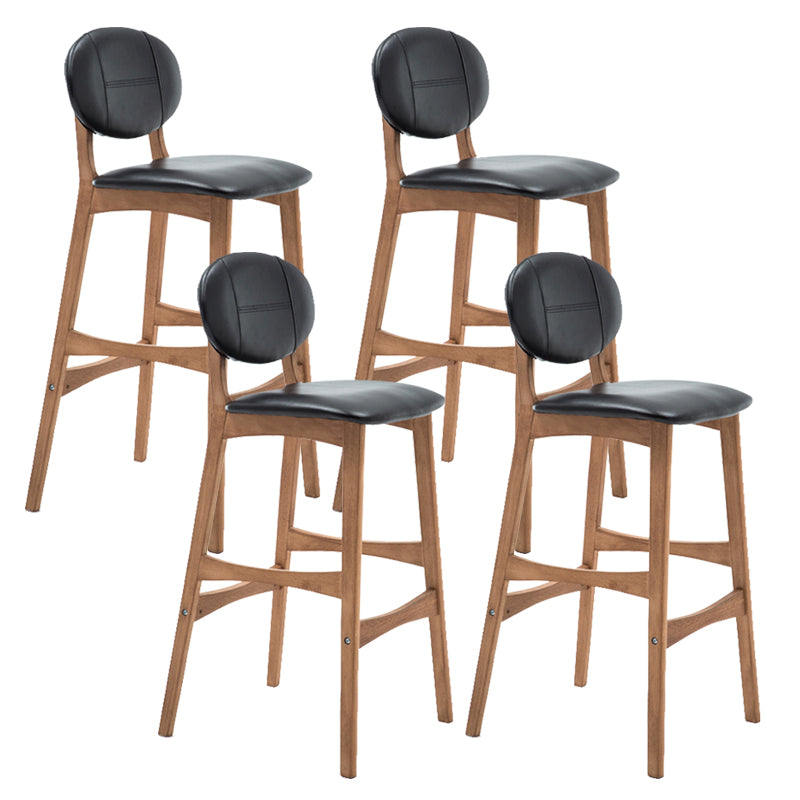Scandinavia in stile da bar gambe in legno piena per la cucina bar