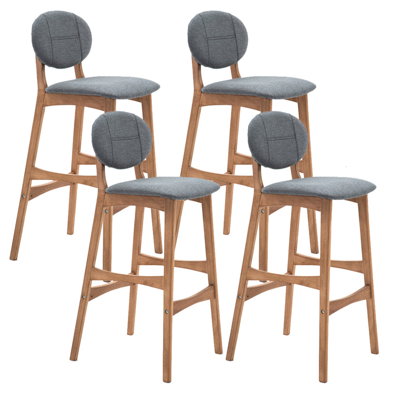 Scandinavia in stile da bar gambe in legno piena per la cucina bar