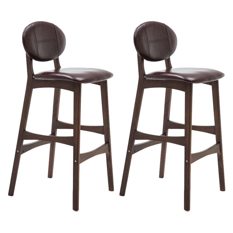 Scandinavia in stile da bar gambe in legno piena per la cucina bar