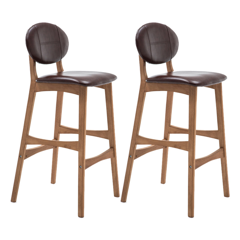 Scandinavia in stile da bar gambe in legno piena per la cucina bar