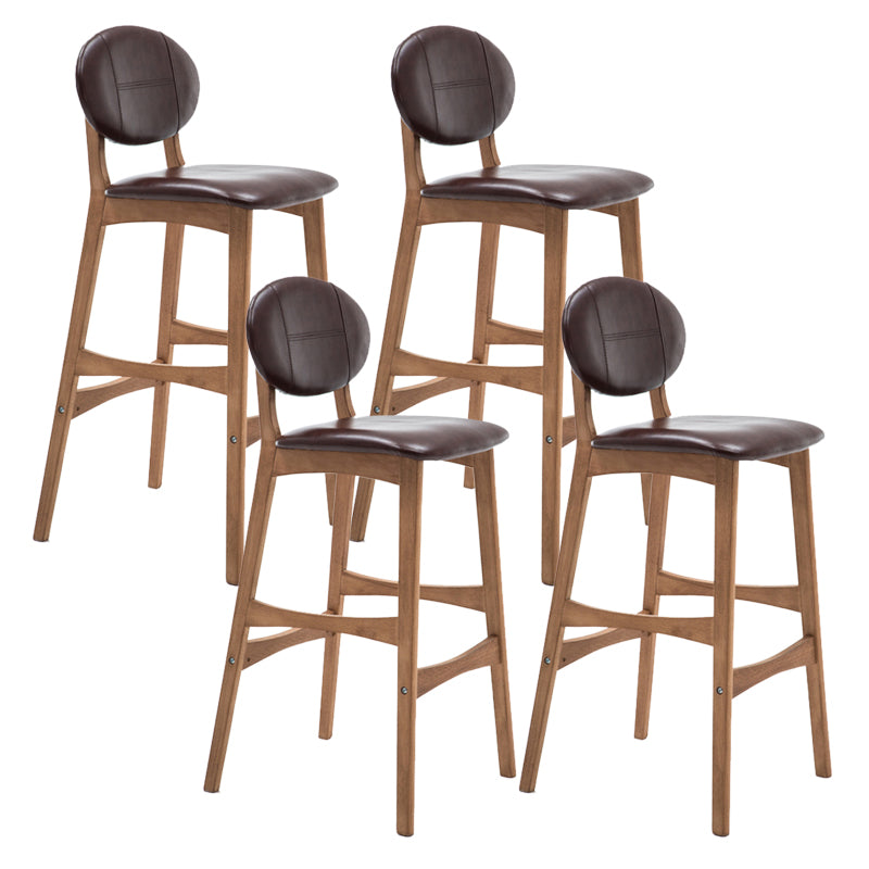 Scandinavia in stile da bar gambe in legno piena per la cucina bar