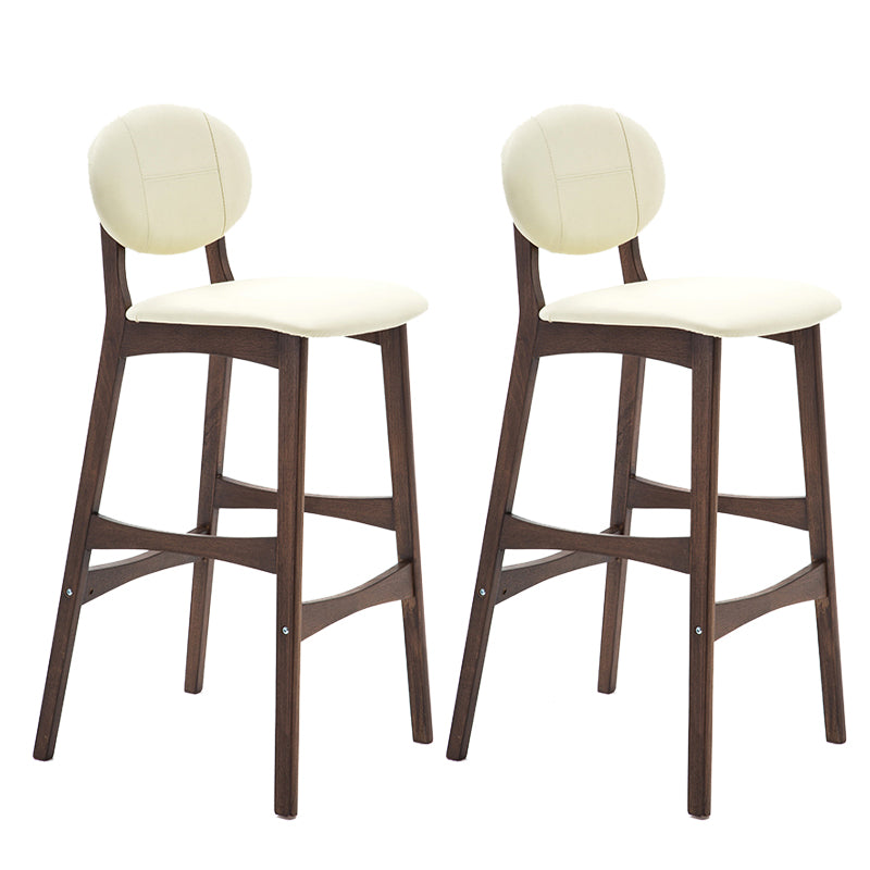 Scandinavia in stile da bar gambe in legno piena per la cucina bar