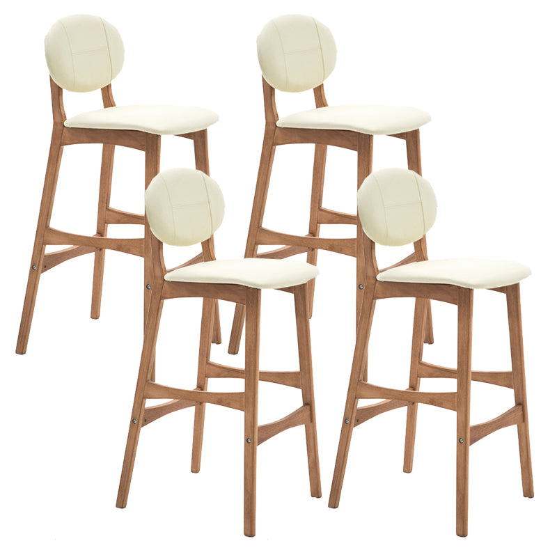 Scandinavia in stile da bar gambe in legno piena per la cucina bar
