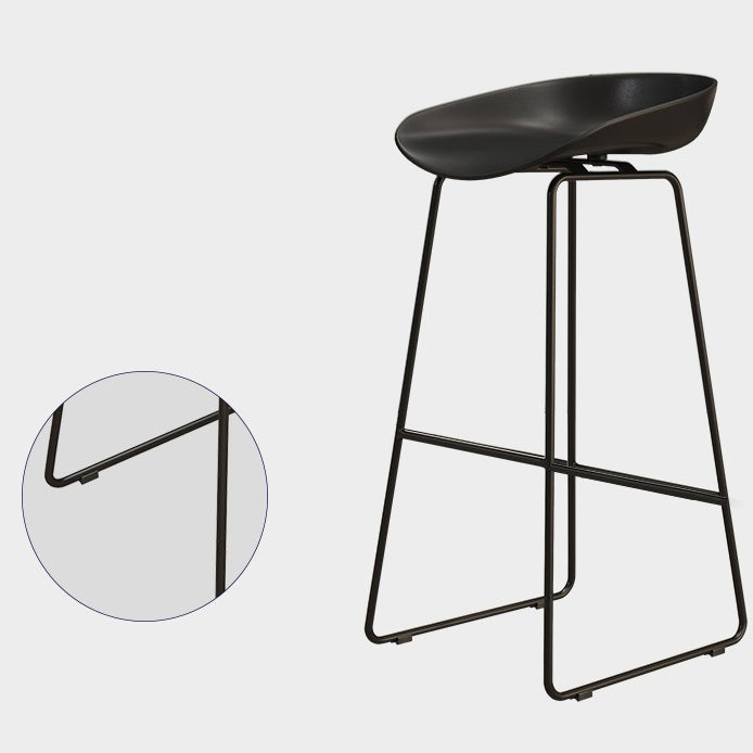Taburete de bar de hierro de estilo moderno con reposapiés, taburete de bar Bristol para cocina