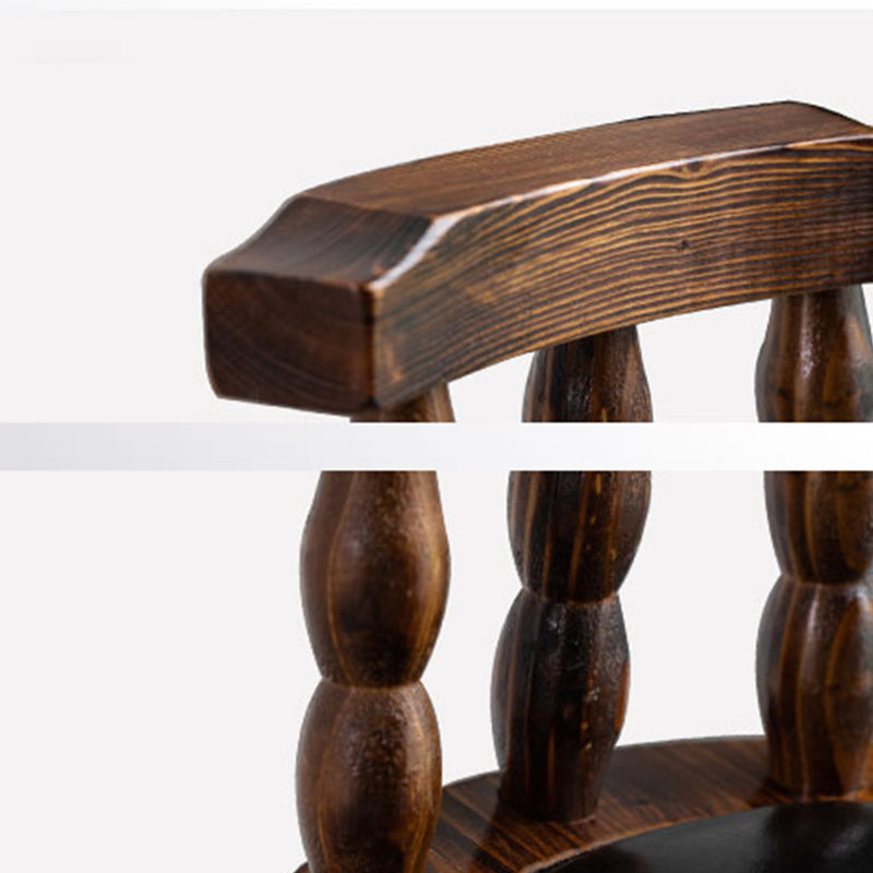 Taburete tradicional de la barra de mostrador taburete de barra sin brazo con base de madera del reposapiés