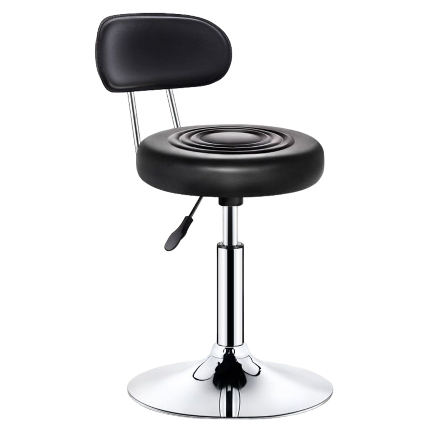 Modern Liftable Rotatable Counter Stool Steel Beauty Shop Bar Stool with Leather Cushion