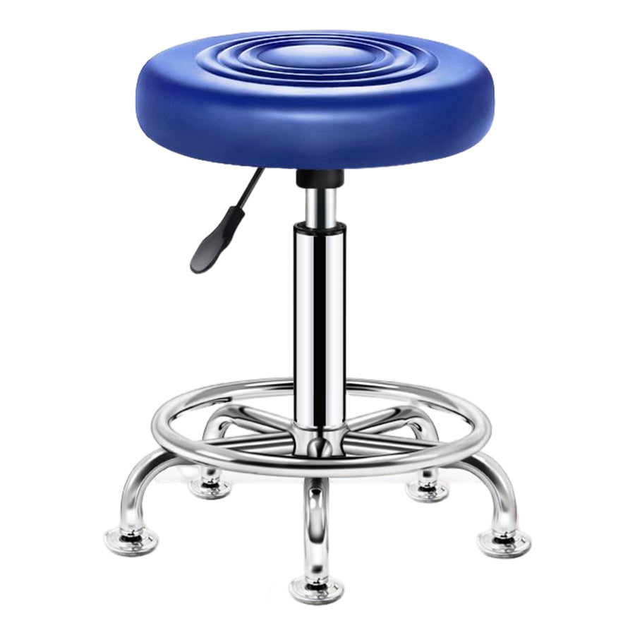 Modern Liftable Rotatable Counter Stool Steel Beauty Shop Bar Stool with Leather Cushion
