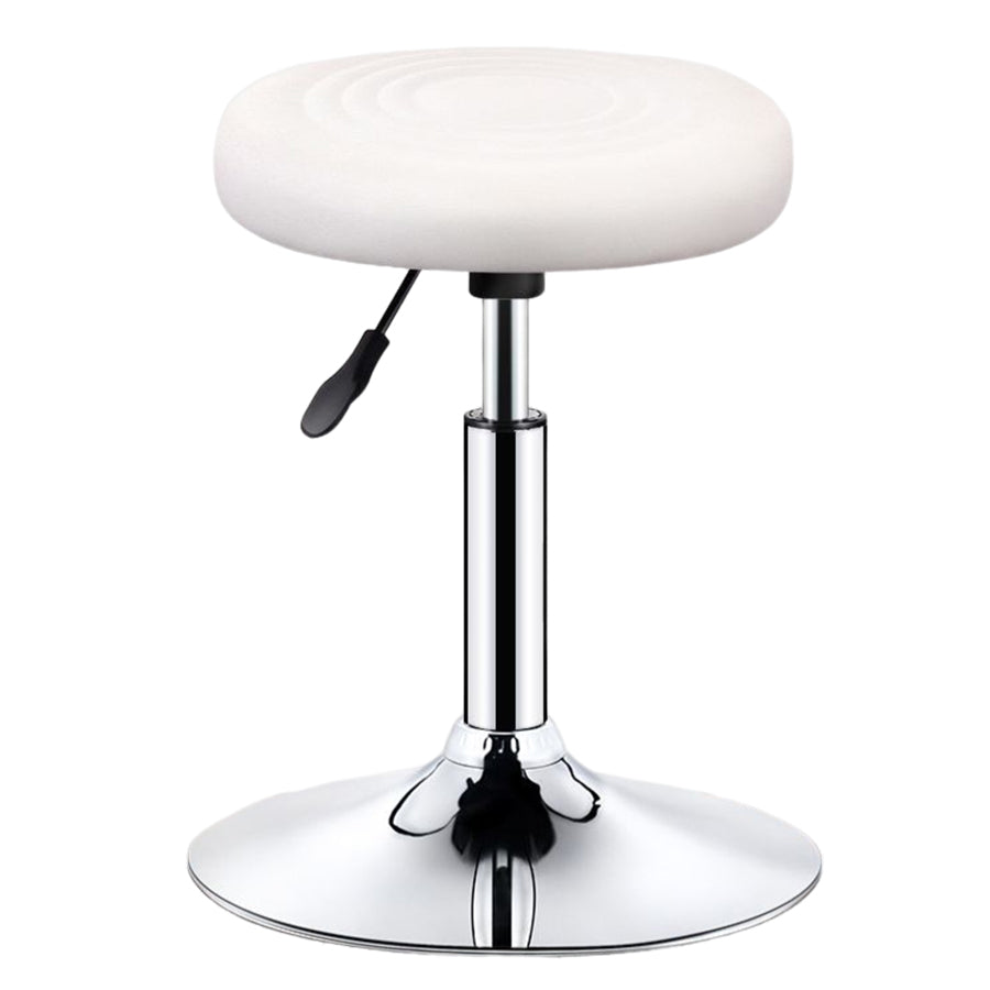 Modern Liftable Rotatable Counter Stool Steel Beauty Shop Bar Stool with Leather Cushion