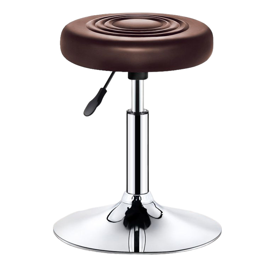 Modern Liftable Rotatable Counter Stool Steel Beauty Shop Bar Stool with Leather Cushion