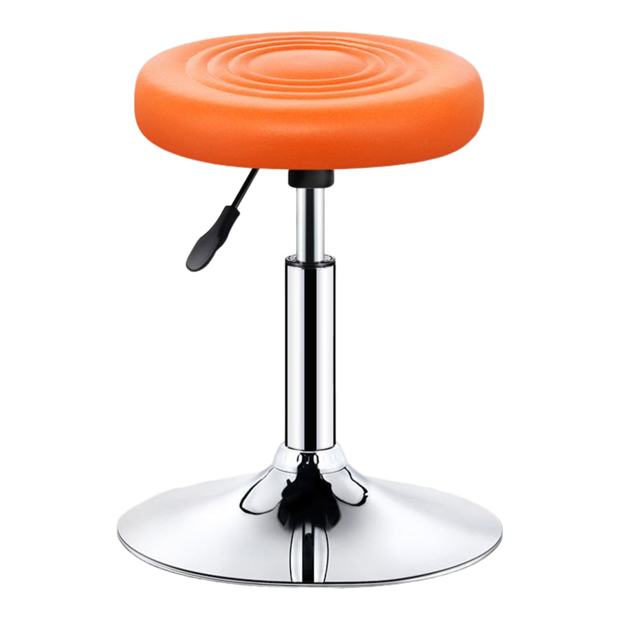 Modern Liftable Rotatable Counter Stool Steel Beauty Shop Bar Stool with Leather Cushion