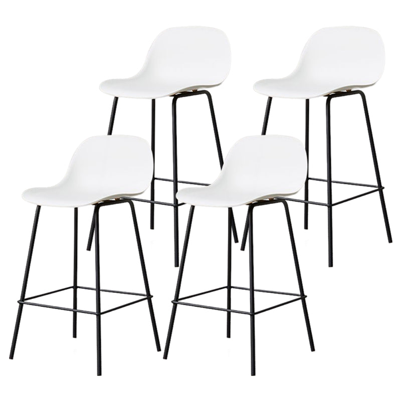 Moderner Tresenhocker ohne Armlehnen, Eisen-Wohnzimmer-Barhocker mit Pedal