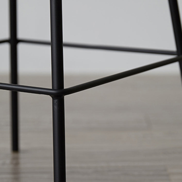Moderner Tresenhocker ohne Armlehnen, Eisen-Wohnzimmer-Barhocker mit Pedal