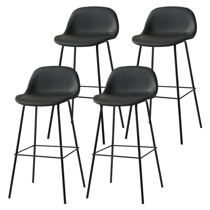Moderner Tresenhocker ohne Armlehnen, Eisen-Wohnzimmer-Barhocker mit Pedal