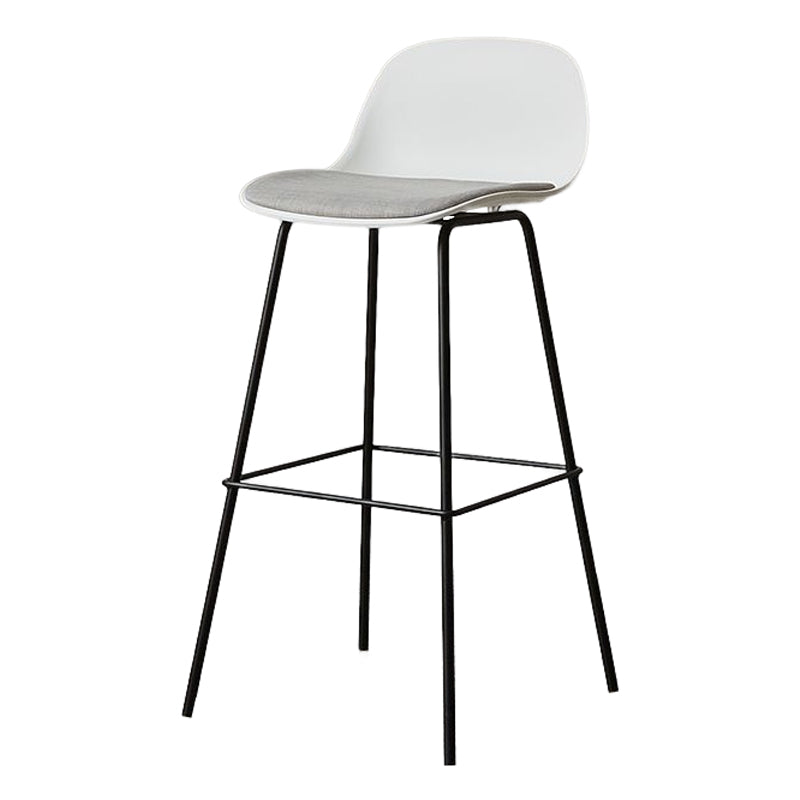 Moderner Tresenhocker ohne Armlehnen, Eisen-Wohnzimmer-Barhocker mit Pedal
