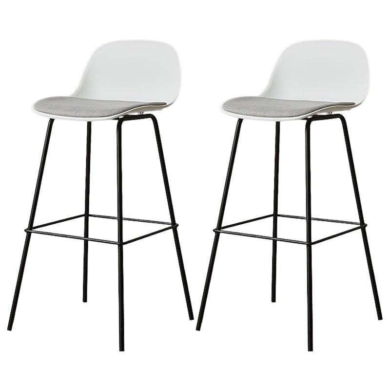 Moderner Tresenhocker ohne Armlehnen, Eisen-Wohnzimmer-Barhocker mit Pedal