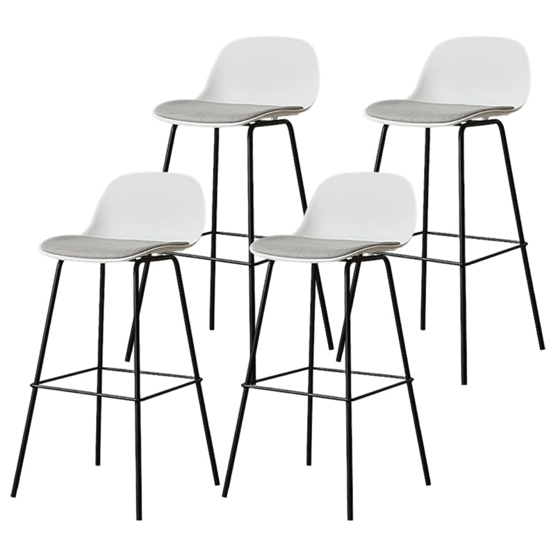 Moderner Tresenhocker ohne Armlehnen, Eisen-Wohnzimmer-Barhocker mit Pedal