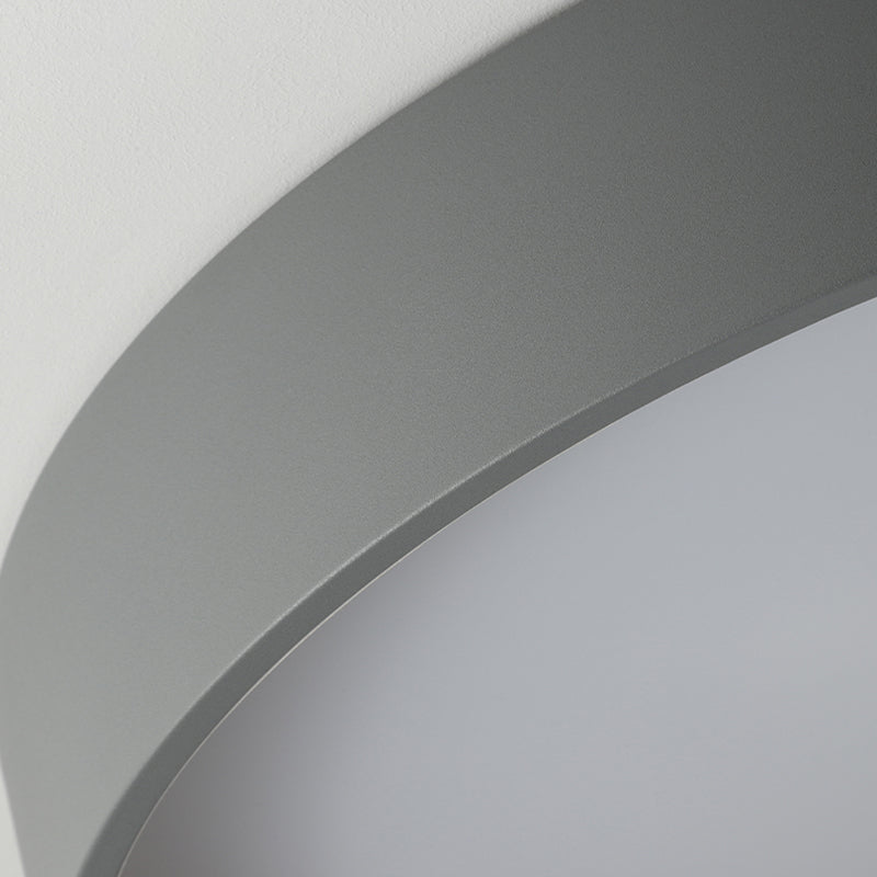 Moderne stijl ronde vorm plafondarmatuur metalen 1-lichts plafondlamp