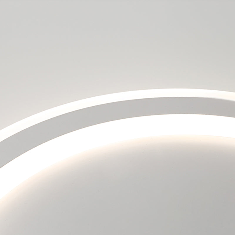 Rotonda Forma Soffitto Fissaggio Moderno Stile Metallo 1 Luce Soffitto Montato Light in bianco