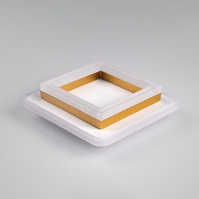 Lámpara de techo empotrada con forma geométrica de metal Lámparas de techo empotradas modernas de 2 luces