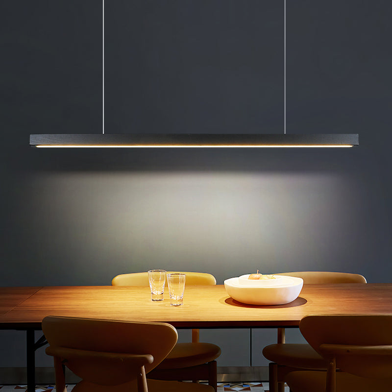 Forma lineal Luz colgante de estilo contemporáneo 1 accesorio de iluminación colgante de luz