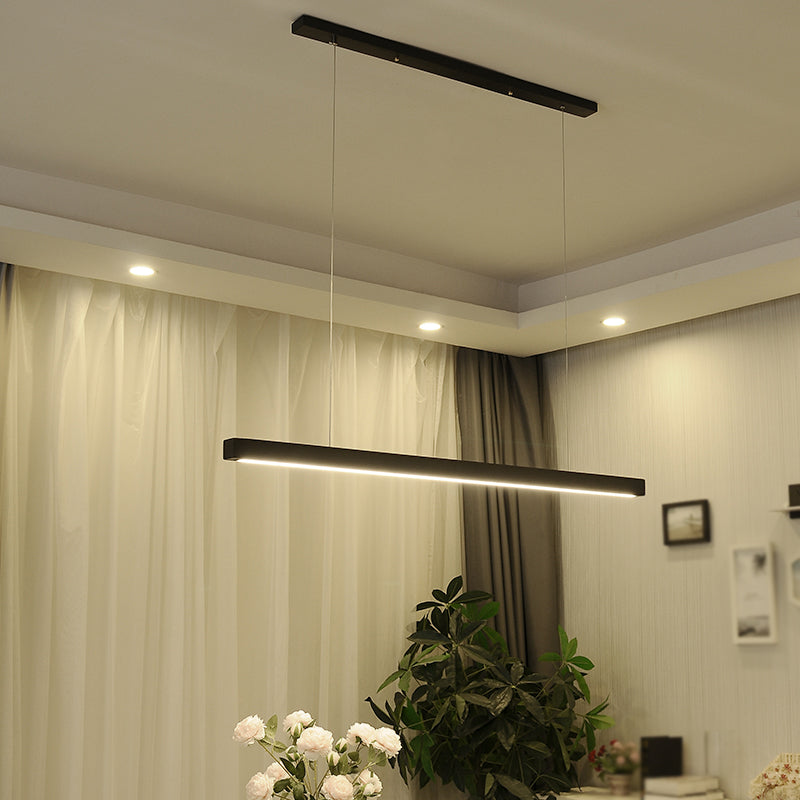Forma lineal Luz colgante de estilo contemporáneo 1 accesorio de iluminación colgante de luz
