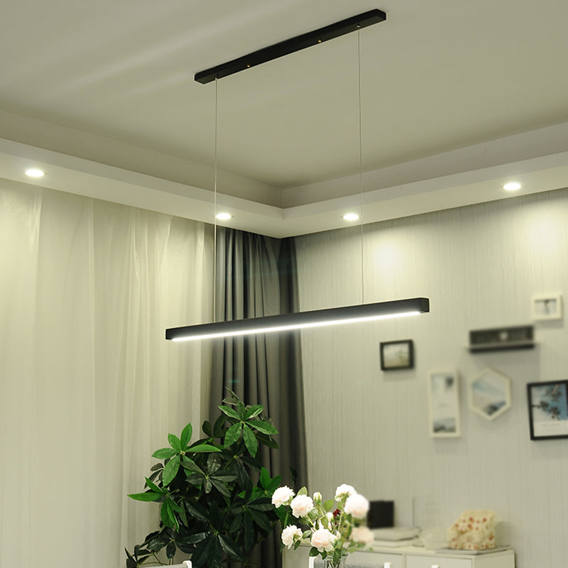 Forma lineal Luz colgante de estilo contemporáneo 1 accesorio de iluminación colgante de luz